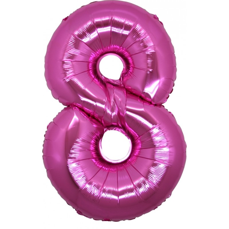 26" Numero 8 Grandi Fucsia